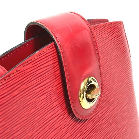 LOUIS VUITTON Epi Cluny bag shawl Shoulder Bag Epi Leather Red - Picture 11 of 15